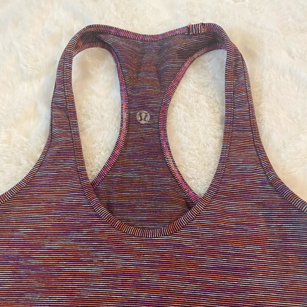 Lululemon Cool Racerback Multicolour Tank Top - Picture 9 of 11